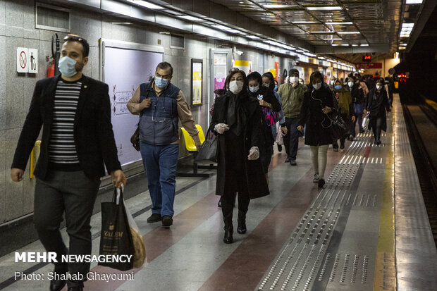 پخش مراسم اربعین حسینی در متروی تهران