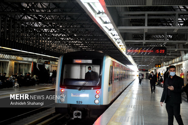 افزایش خدمات متروی پایتخت در پنجشنبه و جمعه پایانی سال