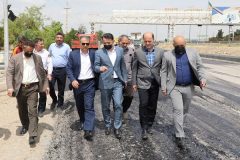 آغاز عملیات آسفالت کنارگذر عوارضی تهران قم