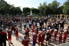 اجرای پویش دوشنبه‌های ورزشی در بوستان ۲۲ بهمن منطقه ۱۰