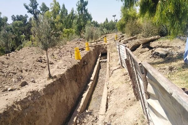 ایمن سازی نشست سقف کانال هدایت آب‌های سطحی در منطقه ۱۹
