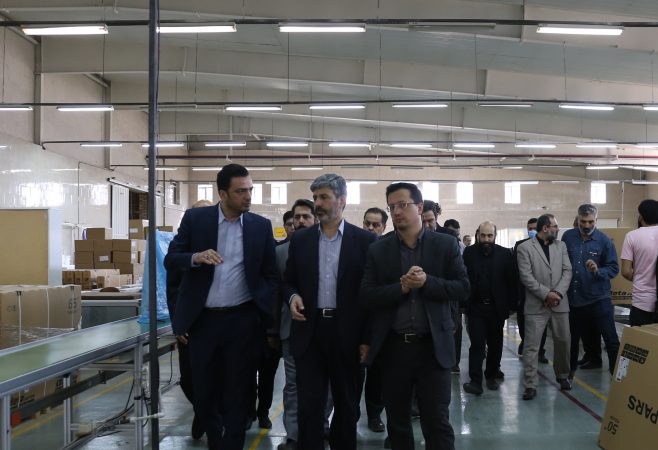 بازدید مدیر عامل شستا از خط تولید تلویزیون ۶۵ اینچ هوشمند پارس و زنجیره تولید محصولات دانش بنیان بازدید مدیر عامل شستا از خط تولید تلویزیون ۶۵ اینچ هوشمند پارس و زنجیره تولید محصولات دانش بنیان
