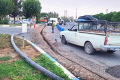 لوله‌گذاری آب برای نجات فضای سبز شهری