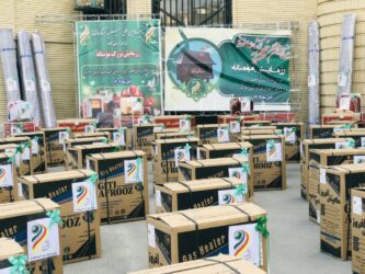 اهدای جهیزیه و بخاری به خانواده های نیازمند اسلامشهر