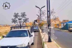 نصب المان نوری در بلوار روستای ابراهیم آباد ری