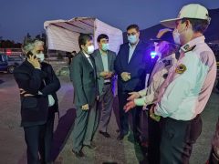 بازدید معاون عمرانی وزیر کشور از اجرای طرح محدودیت تردد بین شهری در پلیس راه اصفهان_ شهرکرد