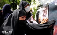 مراسم تشییع پیکر آیت‌الله فاطمی‌نیا